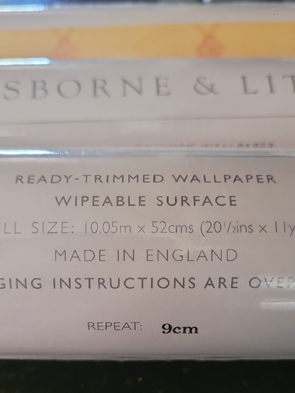 3 Roll Bundle- Osborne & Little Ready-Trimmed Wallpaper Roll in Soft Yellow - Picture 7 of 7